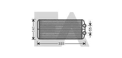 45C55022 EACLIMA Теплообменник, отопление салона