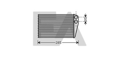 45C60028 EACLIMA Теплообменник, отопление салона