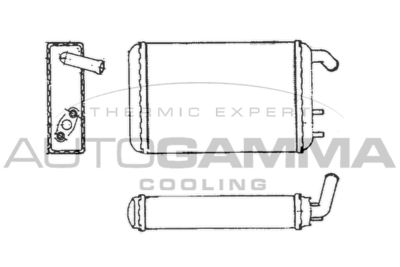 101785 AUTOGAMMA Теплообменник, отопление салона