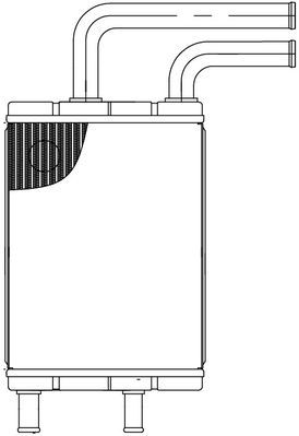 LRh3004 LUZAR Теплообменник, отопление салона