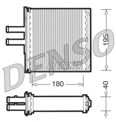 DRR09061 DENSO Теплообменник, отопление салона