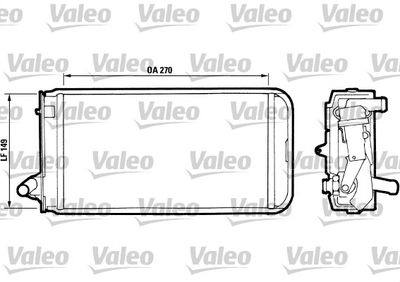 811393 VALEO Теплообменник, отопление салона