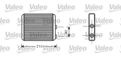 812363 VALEO Теплообменник, отопление салона