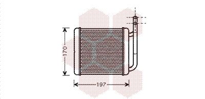 82006136 VAN WEZEL Теплообменник, отопление салона