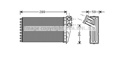 PEA6227 AVA QUALITY COOLING Теплообменник, отопление салона