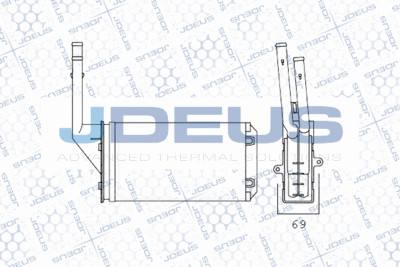 M2210270 JDEUS Теплообменник, отопление салона