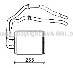 IV6105 AVA QUALITY COOLING Теплообменник, отопление салона