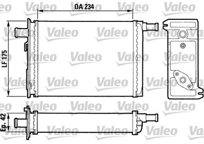 883739 VALEO Теплообменник, отопление салона