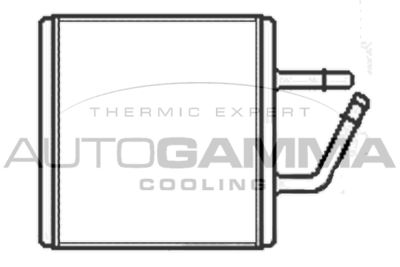 104878 AUTOGAMMA Теплообменник, отопление салона