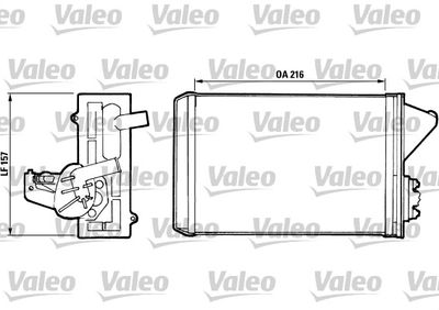 811397 VALEO Теплообменник, отопление салона