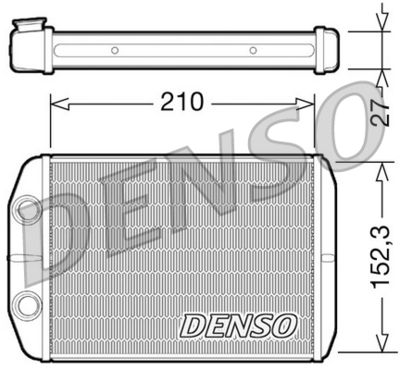 DRR09073 DENSO Теплообменник, отопление салона