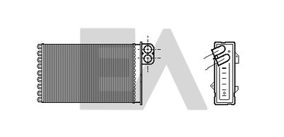 45C10010 EACLIMA Теплообменник, отопление салона