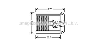 HY6169 AVA QUALITY COOLING Теплообменник, отопление салона