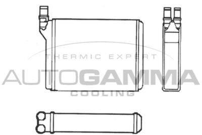 101616 AUTOGAMMA Теплообменник, отопление салона