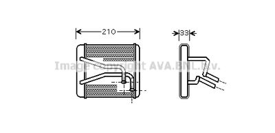 KA6049 AVA QUALITY COOLING Теплообменник, отопление салона