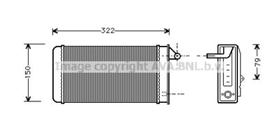 AL6037 AVA QUALITY COOLING Теплообменник, отопление салона