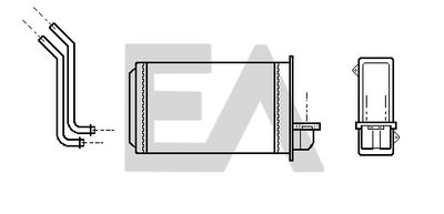 45C55014 EACLIMA Теплообменник, отопление салона