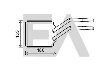 45C22027 EACLIMA Теплообменник, отопление салона