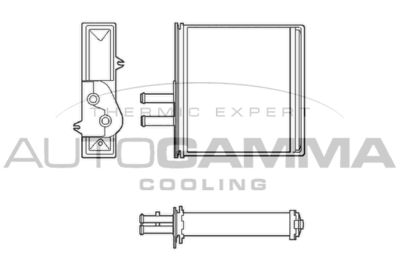 102428 AUTOGAMMA Теплообменник, отопление салона