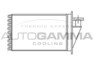 103409 AUTOGAMMA Теплообменник, отопление салона