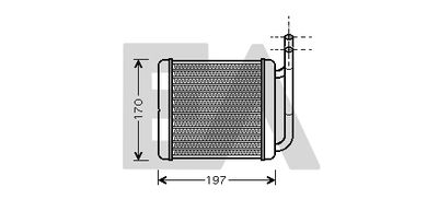 45C28010 EACLIMA Теплообменник, отопление салона