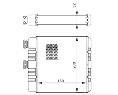 608005 HART Теплообменник, отопление салона