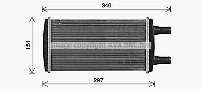 LA6031 PRASCO Теплообменник, отопление салона