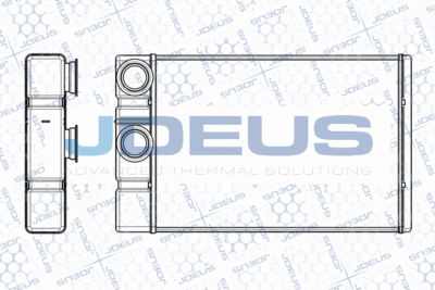 M2201130 JDEUS Теплообменник, отопление салона