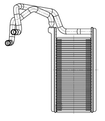 LRh1148 LUZAR Теплообменник, отопление салона