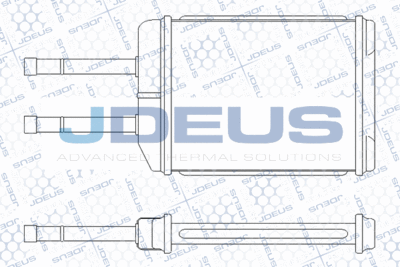 M2560250 JDEUS Теплообменник, отопление салона