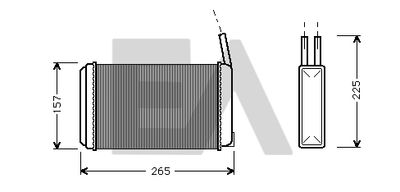 45C22003 EACLIMA Теплообменник, отопление салона