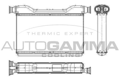 107014 AUTOGAMMA Теплообменник, отопление салона