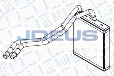 M212057A JDEUS Теплообменник, отопление салона