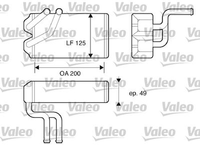 812069 VALEO Теплообменник, отопление салона