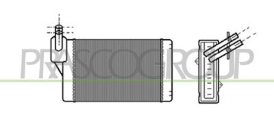 AD016H002 PRASCO Теплообменник, отопление салона