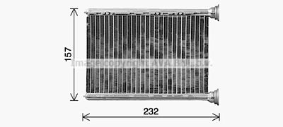 OL6745 AVA QUALITY COOLING Теплообменник, отопление салона