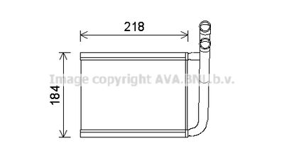 KA6166 AVA QUALITY COOLING Теплообменник, отопление салона