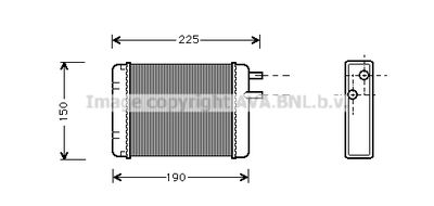 AU6083 AVA QUALITY COOLING Теплообменник, отопление салона