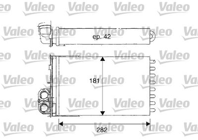 812181 VALEO Теплообменник, отопление салона