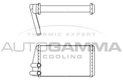 107269 AUTOGAMMA Теплообменник, отопление салона