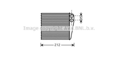 DNA6256 AVA QUALITY COOLING Теплообменник, отопление салона