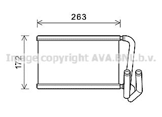 KA6169 AVA QUALITY COOLING Теплообменник, отопление салона