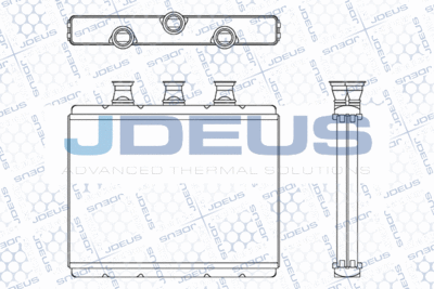 M2050250 JDEUS Теплообменник, отопление салона