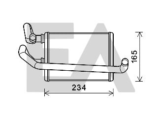 45C18008 EACLIMA Теплообменник, отопление салона