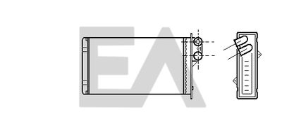 45C60010 EACLIMA Теплообменник, отопление салона