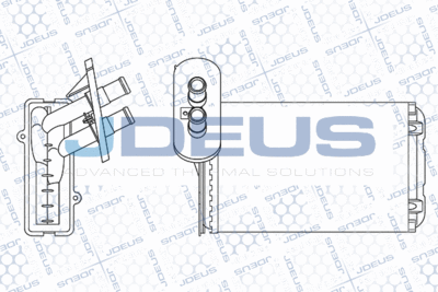 M2300030 JDEUS Теплообменник, отопление салона