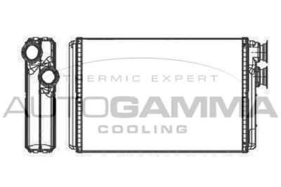 107262 AUTOGAMMA Теплообменник, отопление салона