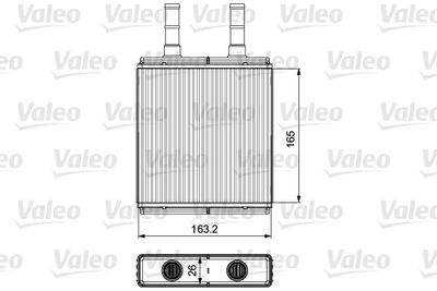 812427 VALEO Теплообменник, отопление салона