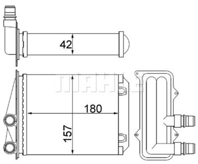 WG2180121 WILMINK GROUP Теплообменник, отопление салона