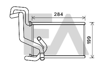 45C26005 EACLIMA Теплообменник, отопление салона